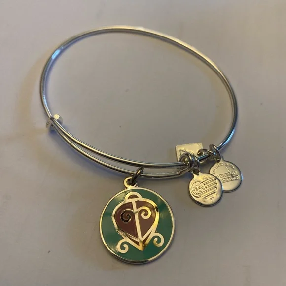 Alex and Ani Charity by Design The Way Home Silver Adjustable Charm Bracelet - Picture 3 of 4